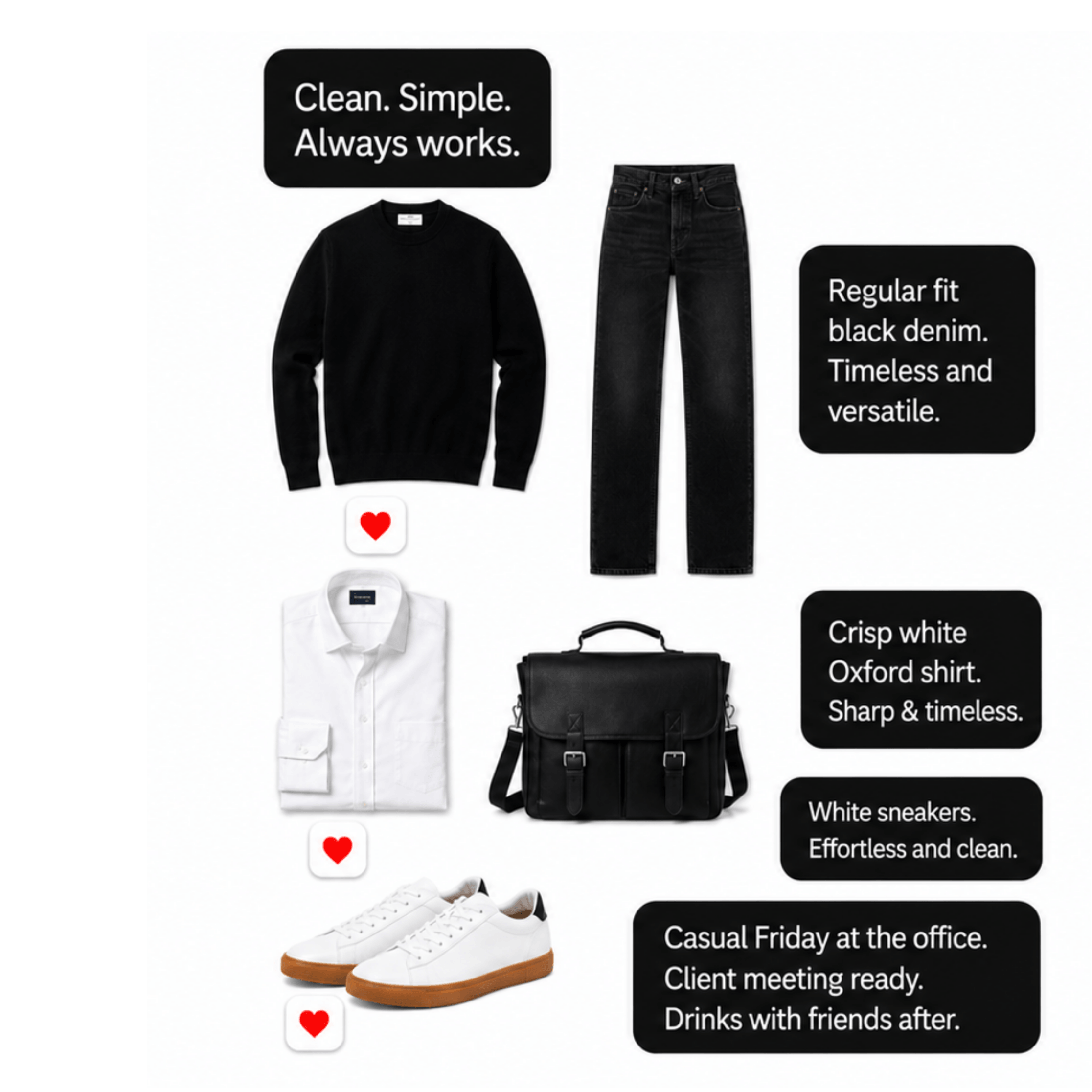 Men's outfit recommendations from Curiate